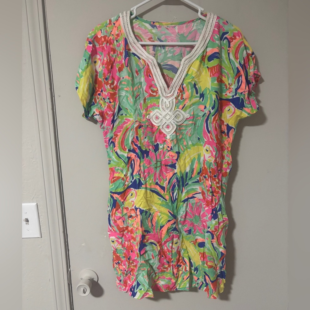 Lilly Pulitzer Multicolor Floral Tunic Top
